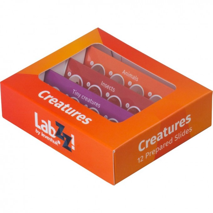 Набор микропрепаратов LEVENHUK LabZZ C12, существа 72868