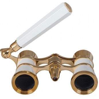 Бинокль LEVENHUK BROADWAY 325N лорнет с подсветкой белый