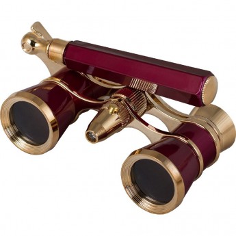 Бинокль LEVENHUK BROADWAY 325N лорнет с подсветкой красный