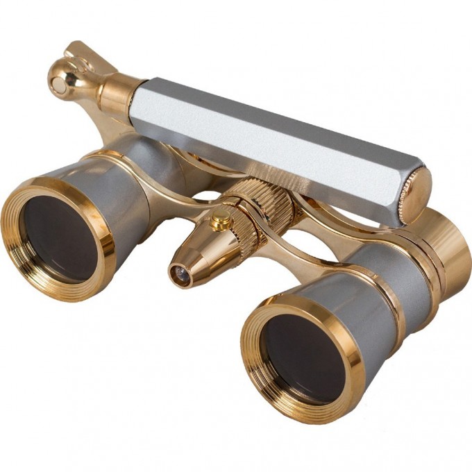 Бинокль LEVENHUK BROADWAY 325N лорнет с подсветкой серебряный 28822