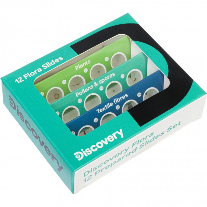 Набор микропрепаратов LEVENHUK DISCOVERY «Флора», 12 шт. 78225